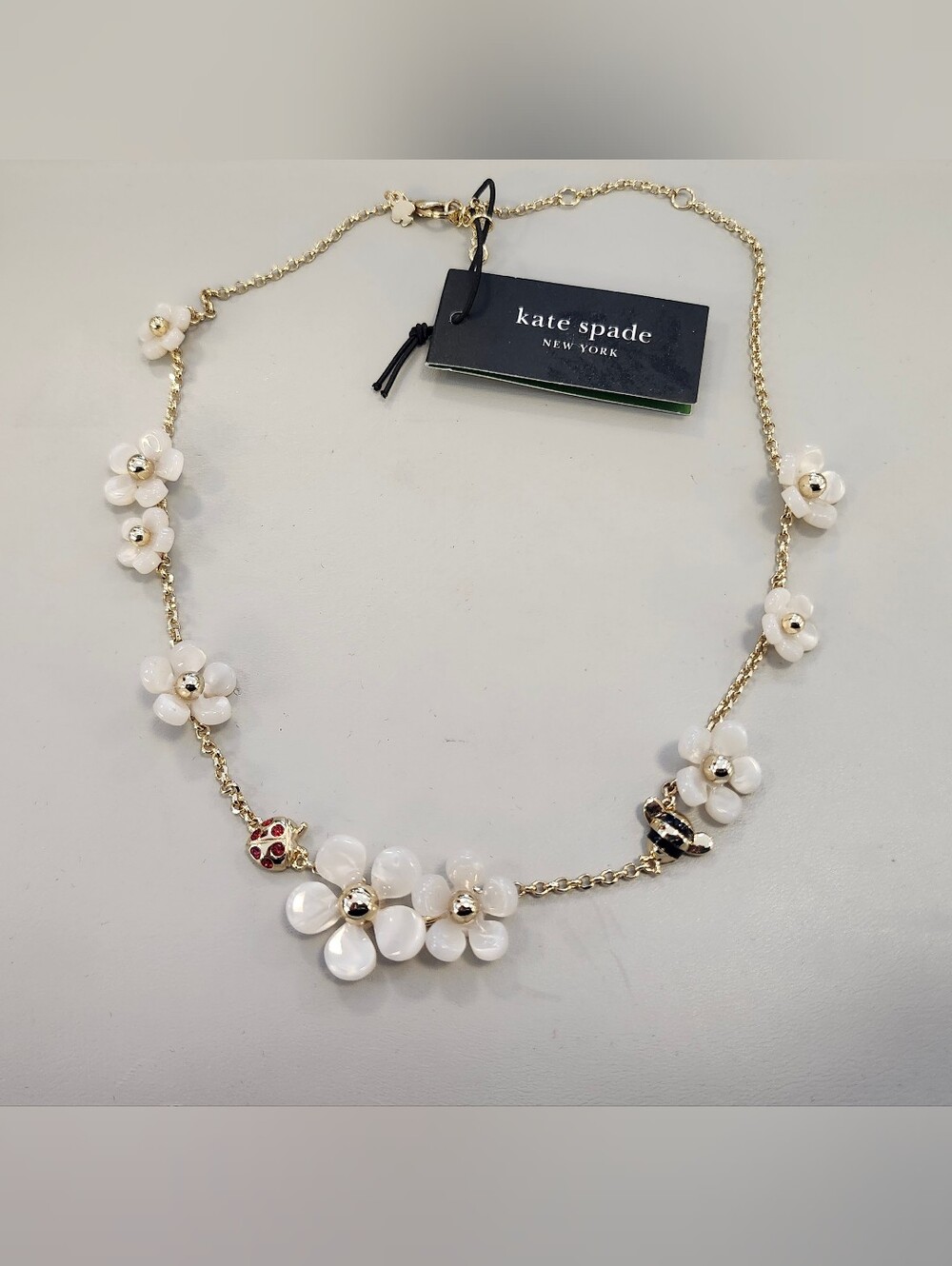 NWT Kendra Scott Gold-Tone Summer Daze Flower Scatter Collar Necklace